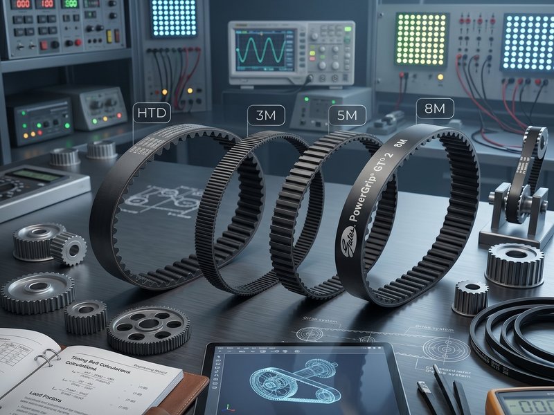 HTD timing belts in 3M 5M 8M HTD pitches